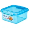 Sistema Lunch Plus Lunch Box with Single Compartment, 1.2L – Blue
