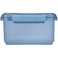 Sistema Lunch plus To Go, Lunch Box with 1 Compartment and Cutlery - Mountain Blue