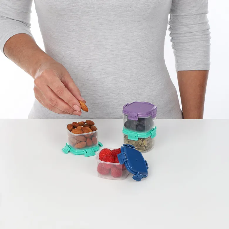 Sistema Mini Snack Containers to Go, Knick Knack 62ml - 4-pack