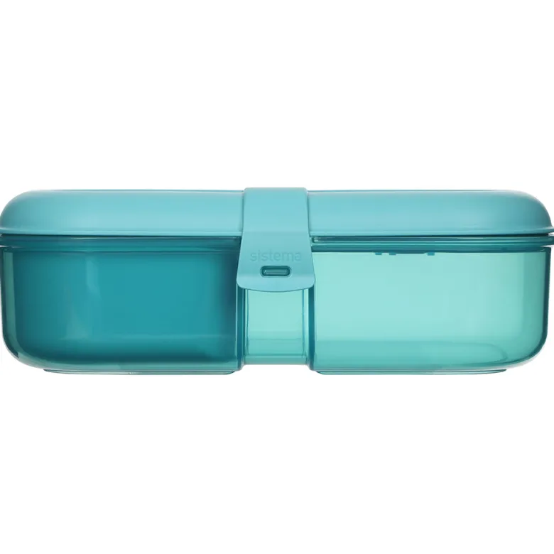 Sistema Ribbon Lunch To Go Lunch Box, 1.1 L - Teal Stone