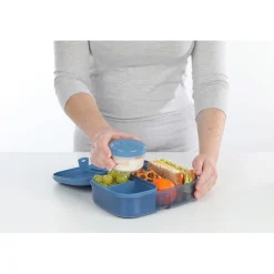 Sistema Ribbon Lunch To Go Food Container, 1.1 L - Mountain Blue