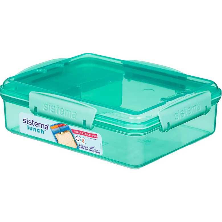 Sistema Snack Attack Duo Lunch Container 975 ml, Teal