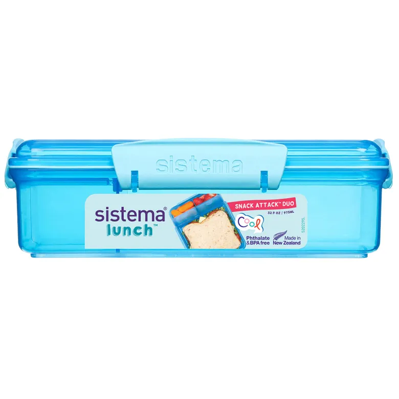 Sistema Snack Attack Duo Lunch Container 975 ml, Blue