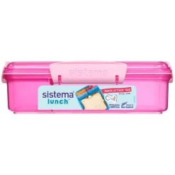 Sistema Snack Attack Duo Lunch Container 975 ml, Pink