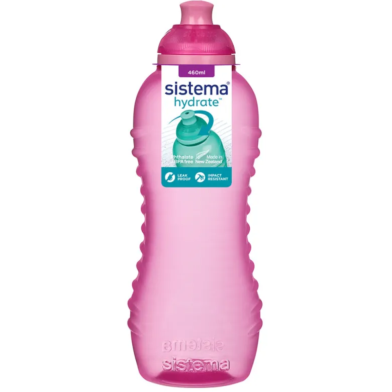 Sistema Twist 'N' Sip Drink Bottle, 460 ml – Pink