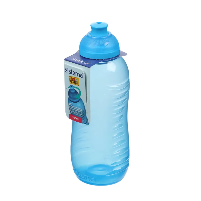 Sistema Twist 'N' Sip Drinking Bottle, 330 ml - Blue