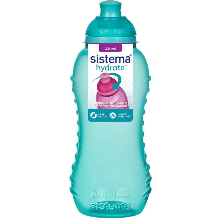 Sistema Water Bottle, Minty Teal, 330 ml