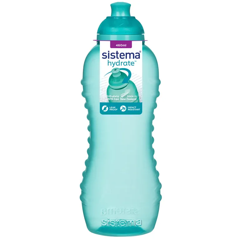 Sistema Water Bottle, Twist 'N' Sip 460 ml - Minty Teal