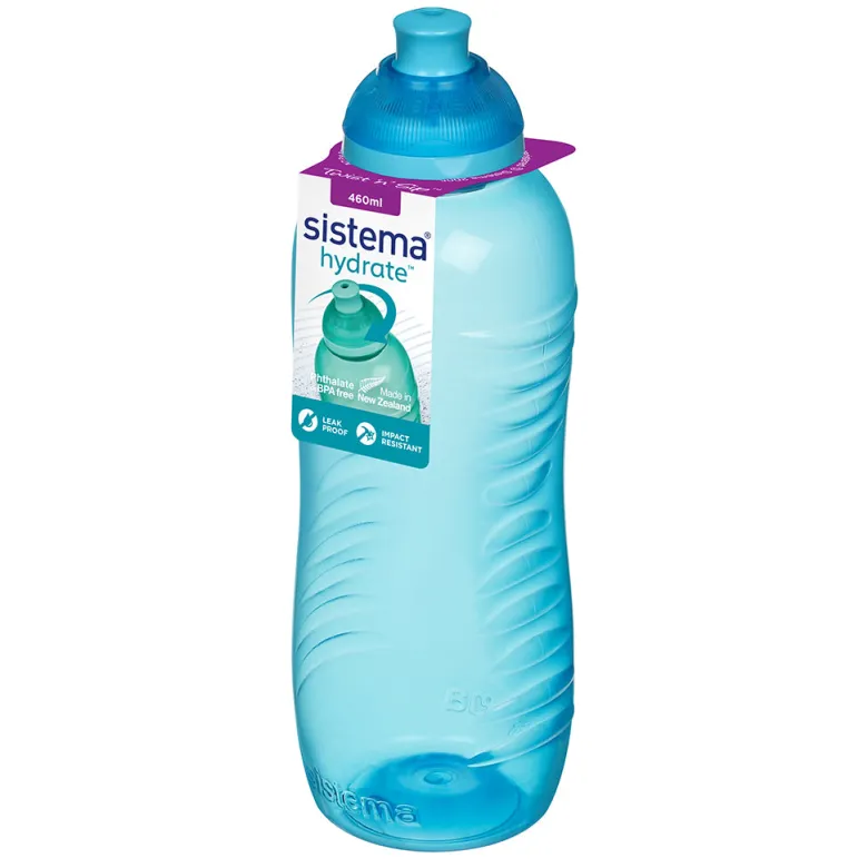 Sistema Water Bottle, Twist 'N' Sip 460 ml – Ocean Blue