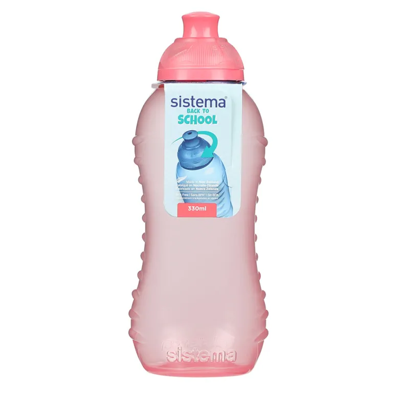 Sistema Water Bottle, Twist 'N' Sip 330 ml - Pink Punch
