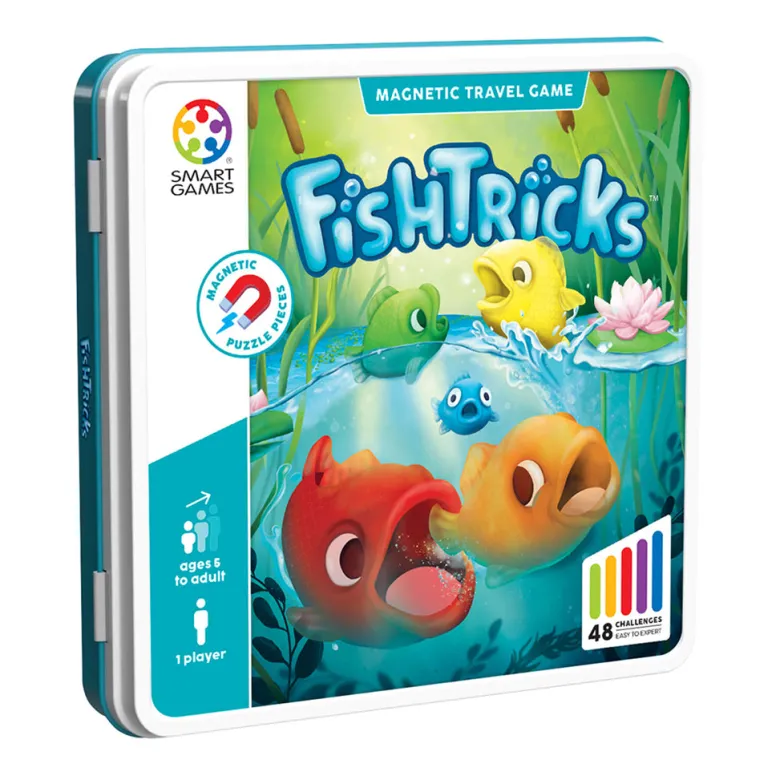 SmartGames FishTricks, Magnetic Travel Game with Fishy Tricks