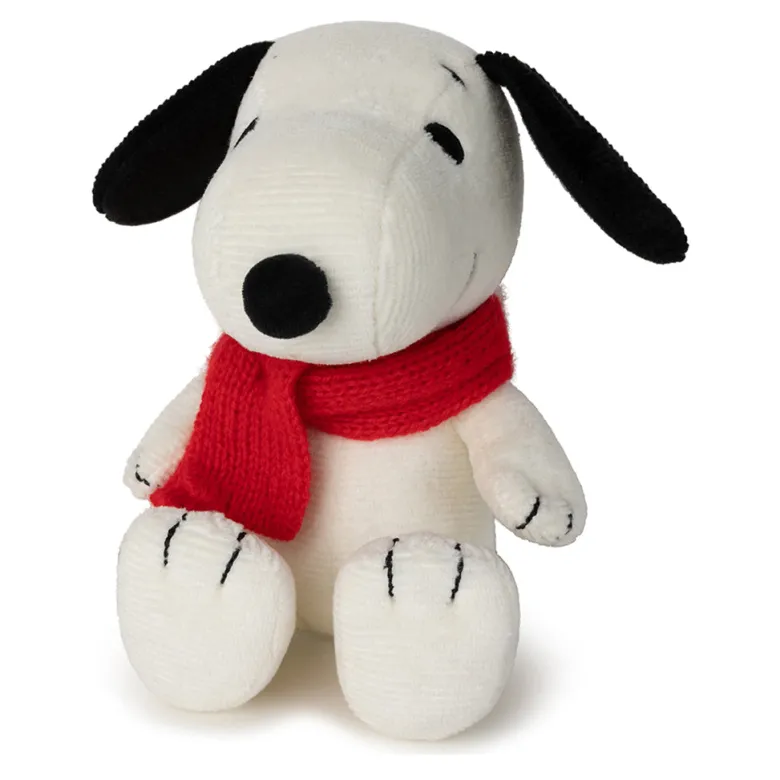 Snoopy Plush Toy with Scarf, 17 cm – Nuser Bamse