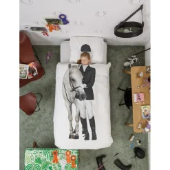 Snurk Adult Bedding, Organic - Rider with Horse