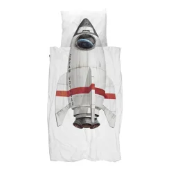 Snurk Adult Bedding, Organic - Moon Rocket