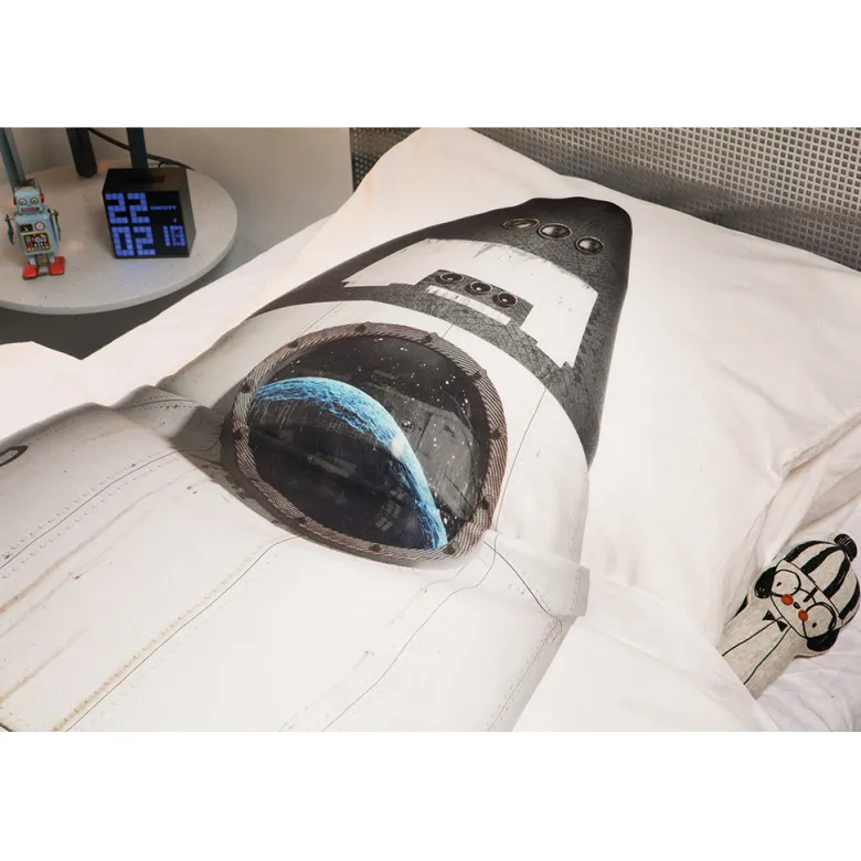 Snurk Adult Bedding, Organic - Moon Rocket