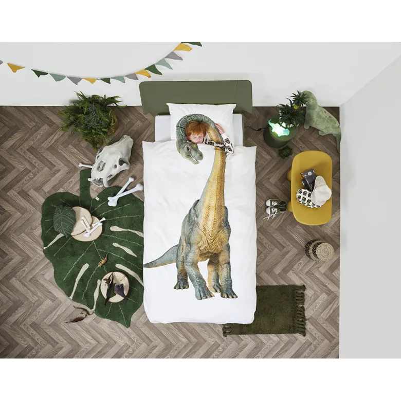 Snurk Adult Bedding, Organic - Brontosaurus