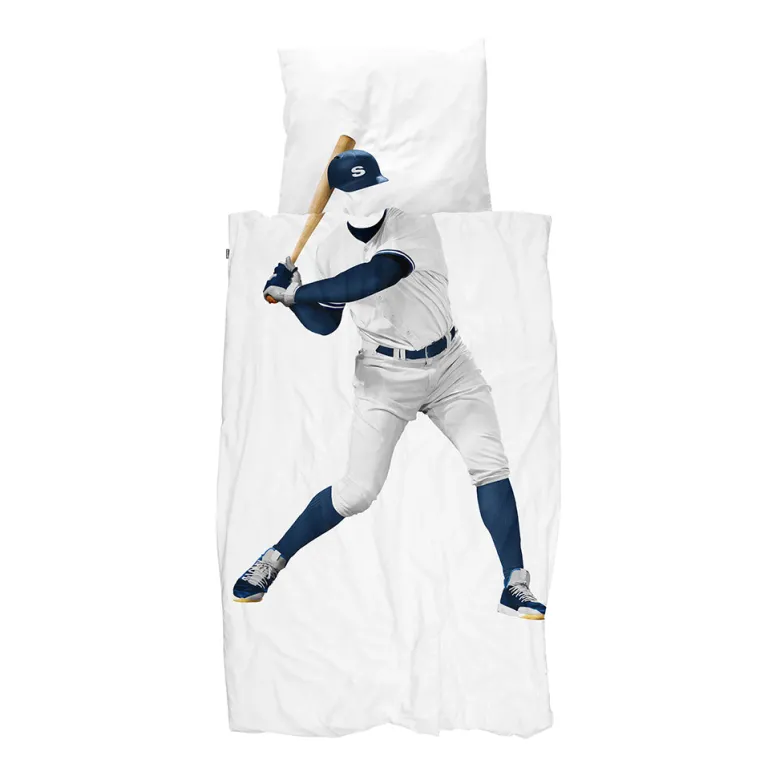 Snurk Adult Bedding, Organic - Baseball Player