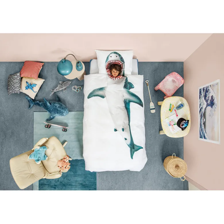 Snurk Organic Adult Bedding – Shark