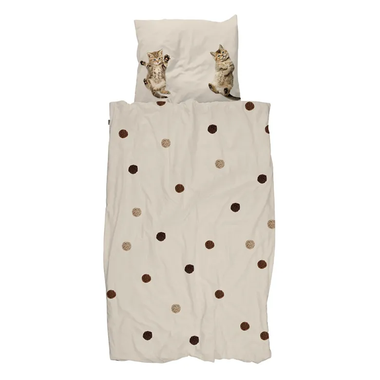 Snurk Organic Adult Bedding - Kitten Friends