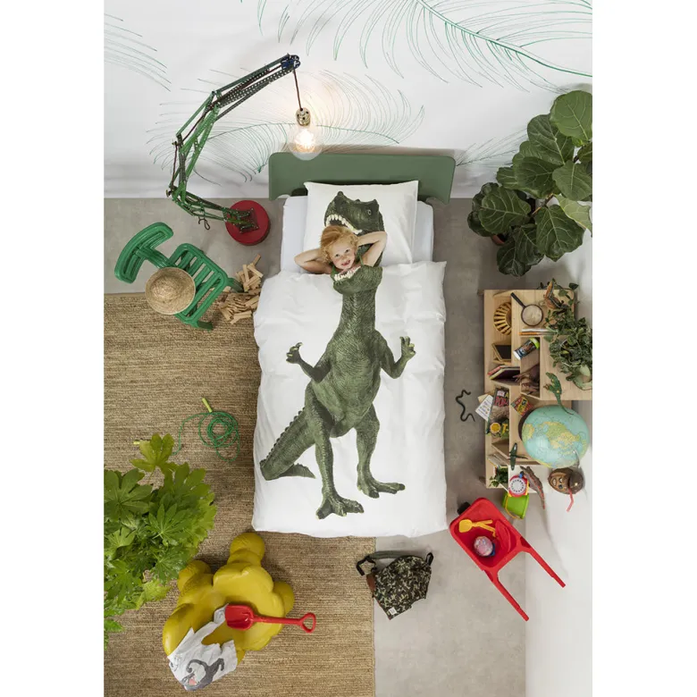Snurk Organic Bedding for Adults – Dinosaur