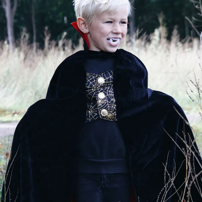 Souza Dracula Cape and Teeth, Size 4-8 Years