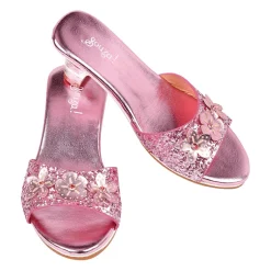 Souza Princess Shoes, Mariona Heeled Slippers, Pink Metallic - Sizes 24-31