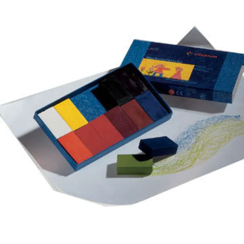 Stockmar Beeswax Crayons, Blocks - Set of 12