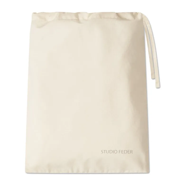 Studio Feder Adult Bedding, Organic - Percale Ivory XL
