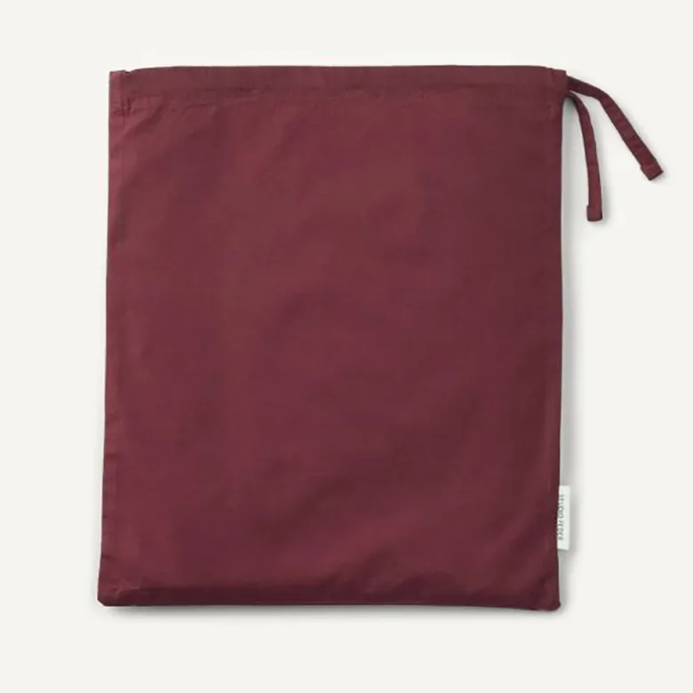 Studio Feder Adult Bedding, Organic Percale - Burgundy