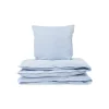 Studio Feder Baby Bed Linen, Organic Percale – Milk Stripe