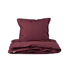 Studio Feder Baby Bedding Set, Organic Percale – Burgundy
