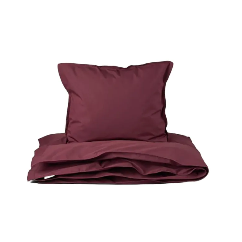 Studio Feder Baby Bedding Set, Organic Percale – Burgundy