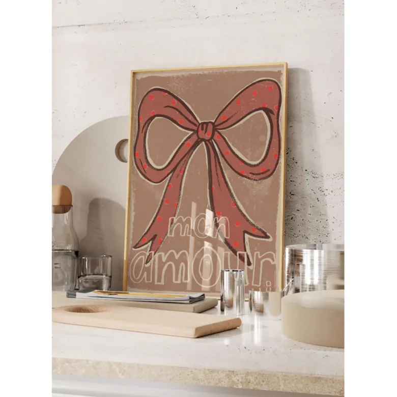 Studio Loco Children's Art Print, Bow - 50 x 70 cm