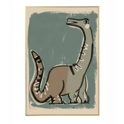 Studio Loco Children's Poster, Dino Green - 50 x 70 cm
