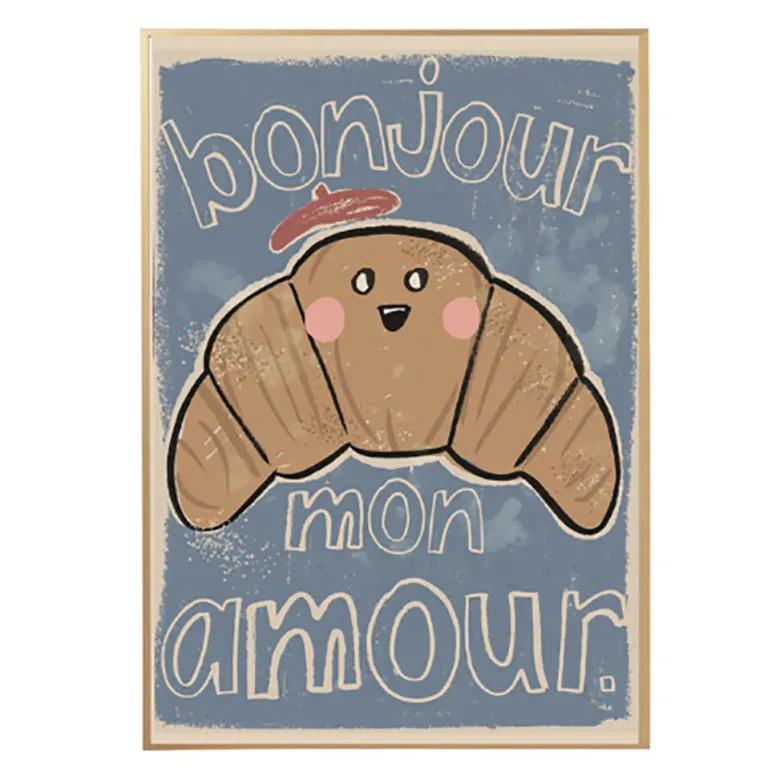 Studio Loco Children's Poster, Croissant - Various Sizes
