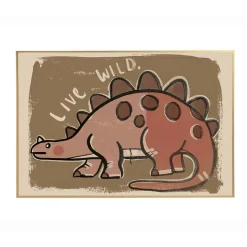 Studio Loco Kids' Poster, Dino – Live Wild – 70 x 50 cm