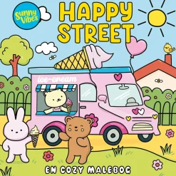 Sunny Vibes, Happy Street - Cozy Coloring Book
