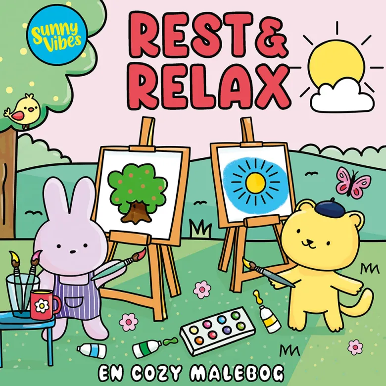 Sunny Vibes, Rest & Relax - Cozy Coloring Book