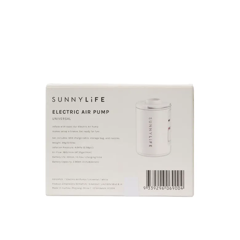 Sunnylife Electric Pump, Universal - White