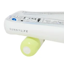 Sunnylife Inflatable Mattress, Skateboard - Blue/Lime - Ages 6 and Up