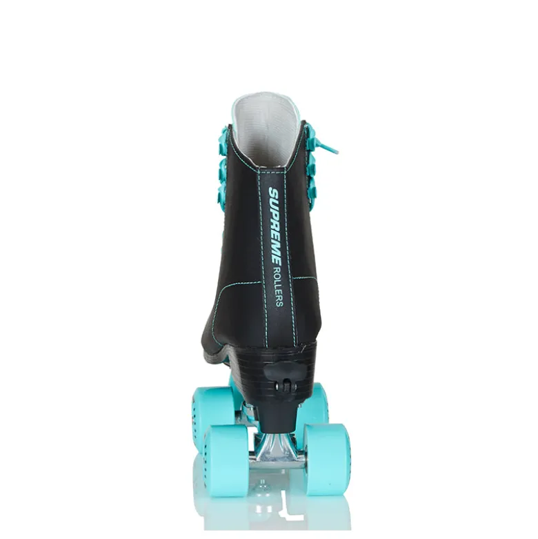 Supreme Rollers, Side-by-Side Roller Skates, Del Rey Black – Sizes 31–42
