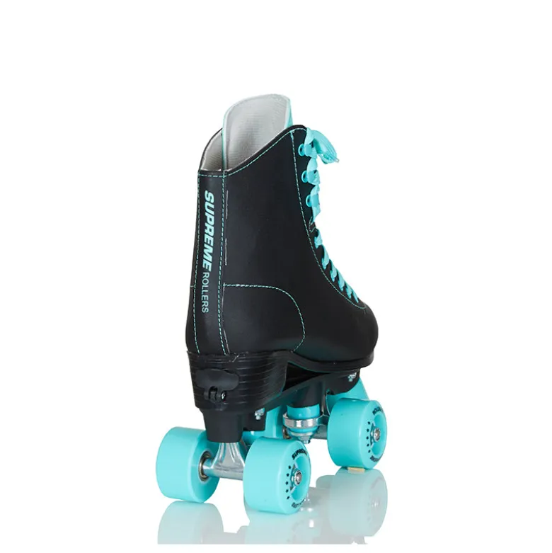 Supreme Rollers, Side-by-Side Roller Skates, Del Rey Black – Sizes 31–42