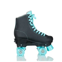 Supreme Rollers, Side-by-Side Roller Skates, Del Rey Black – Sizes 31–42