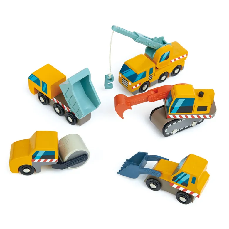 Tender Leaf, 5 Construction Site Vehicles - Worksite