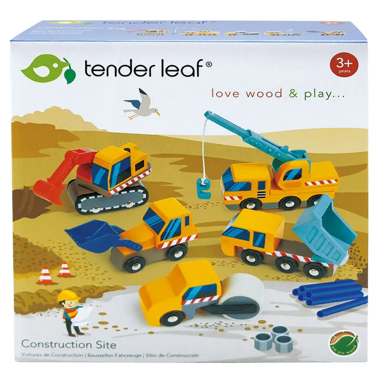 Tender Leaf, 5 Construction Site Vehicles - Worksite