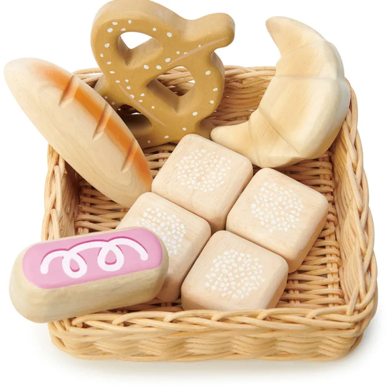 Tender Leaf, Play Food - Basket with Baked Goods