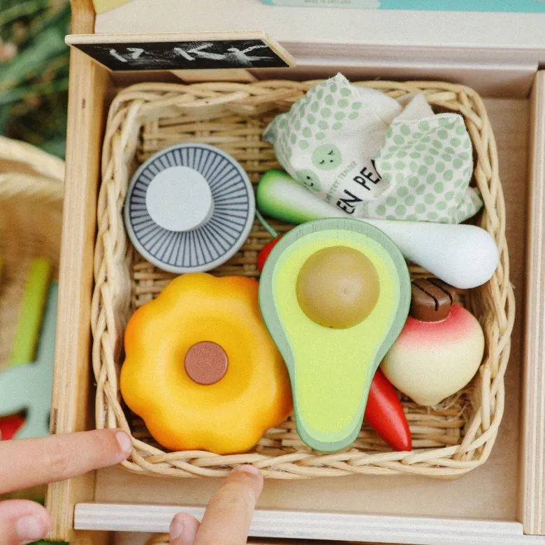 Tender Leaf, Play Food - Basket with Vegetables