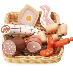 Tender Leaf Play Food - Basket with Butcher's Products