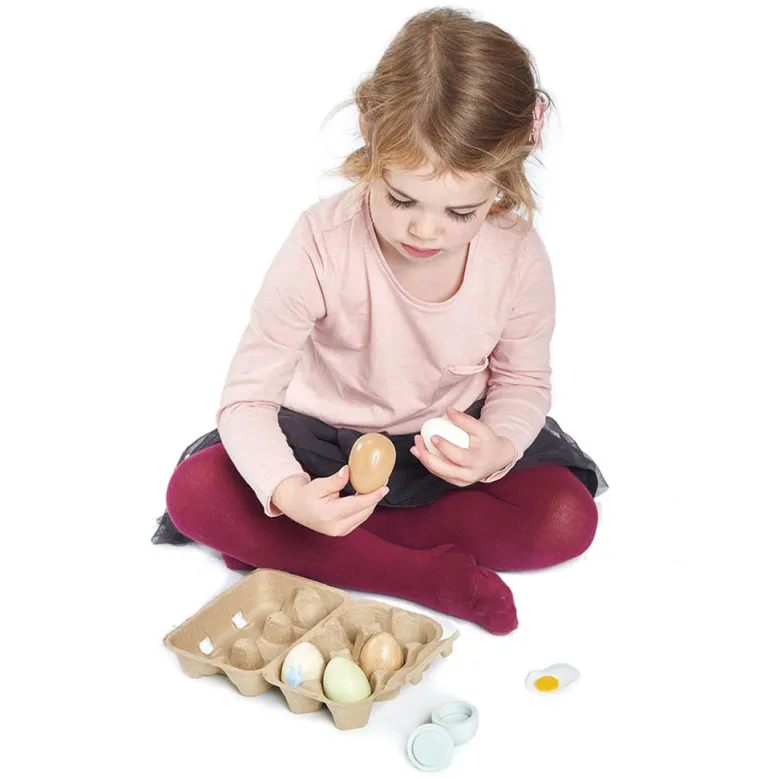 Tender Leaf, Play Food - Tray with 6 Eggs