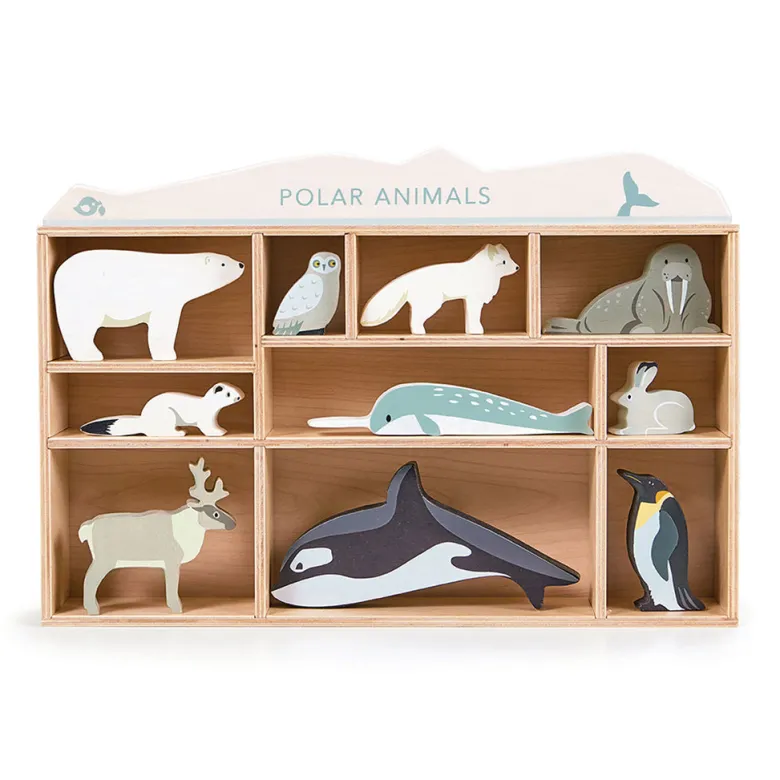 Tender Leaf, Wooden Animals in Box - 10 Arctic Animals